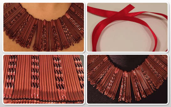 miniatura collar horquillas