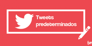configurar tweets predeterminados URL