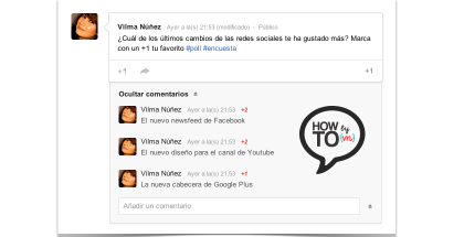 how to google plus polls