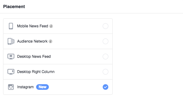 publicidad instagram power editor placement