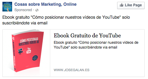 youtube anuncio ebook