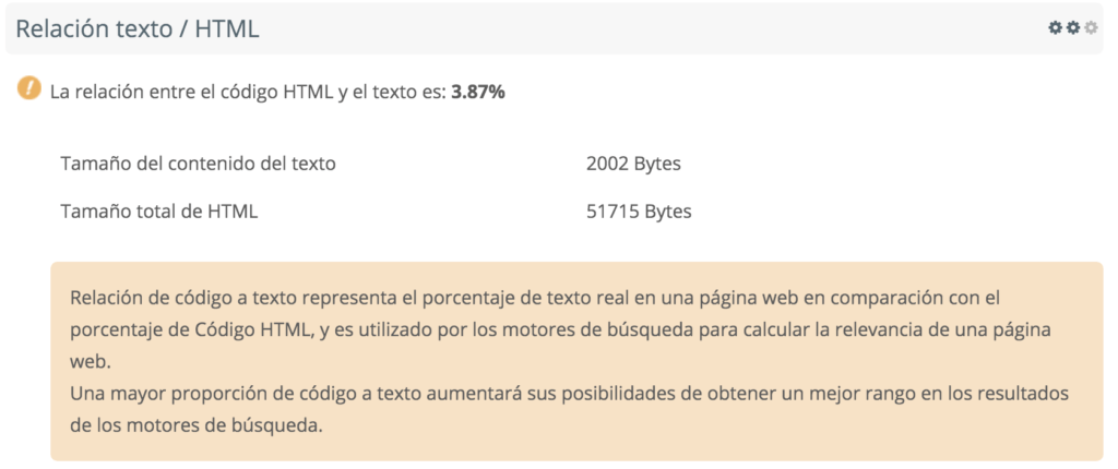 relacion texto html