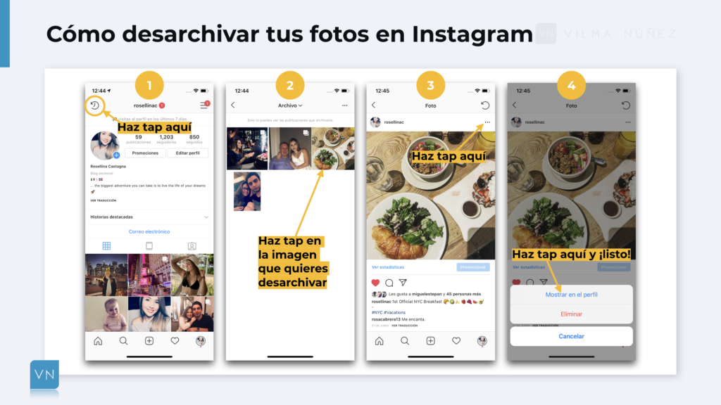 Como Publicar Las Fotos Archivadas En Instagram Cómo desarchivar una foto de Instagram y encontrar fotos archivadas