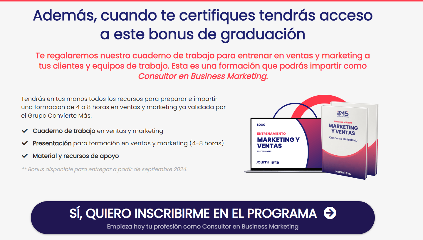 certificación de marketing y negocios