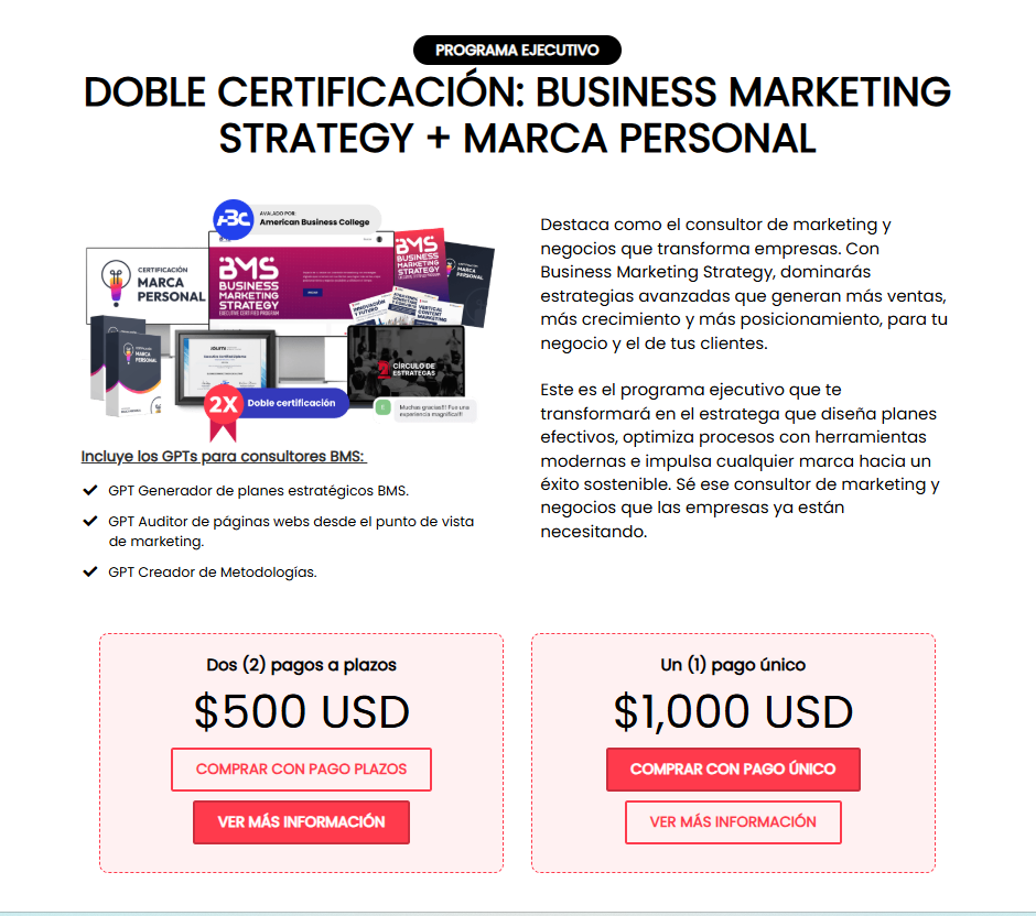 certificación de marketing digital