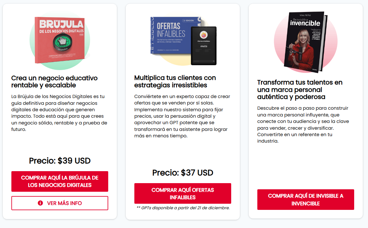 libros de marketing de vilma núñez