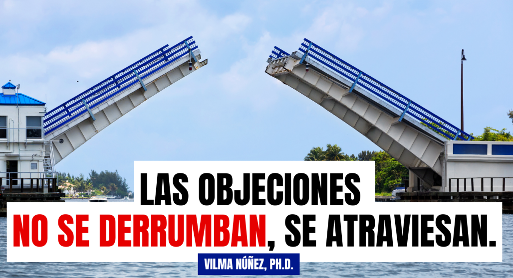 Frase de Vilma Núñez: Las objeciones no se derrumban, se atraviesan