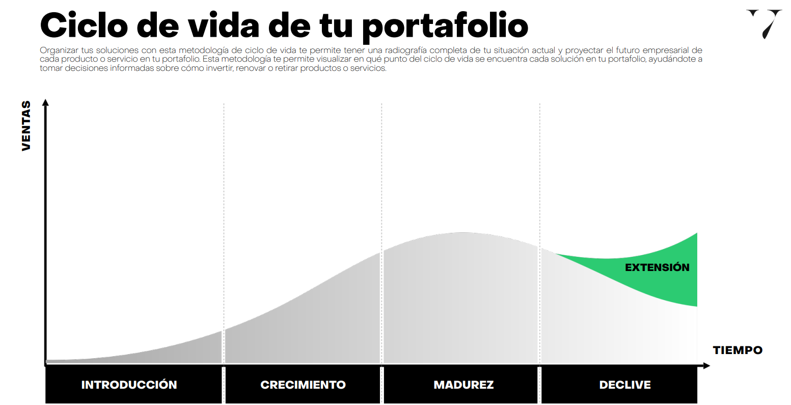 estrategia de crecimiento empresarial: ciclo de vida del portafolio