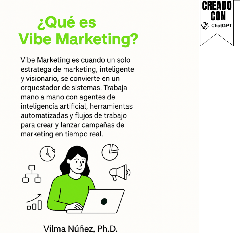Definición de Vibe Marketing según Vilma Núñez: estrategias en tiempo real con IA, automatización y un enfoque visionario