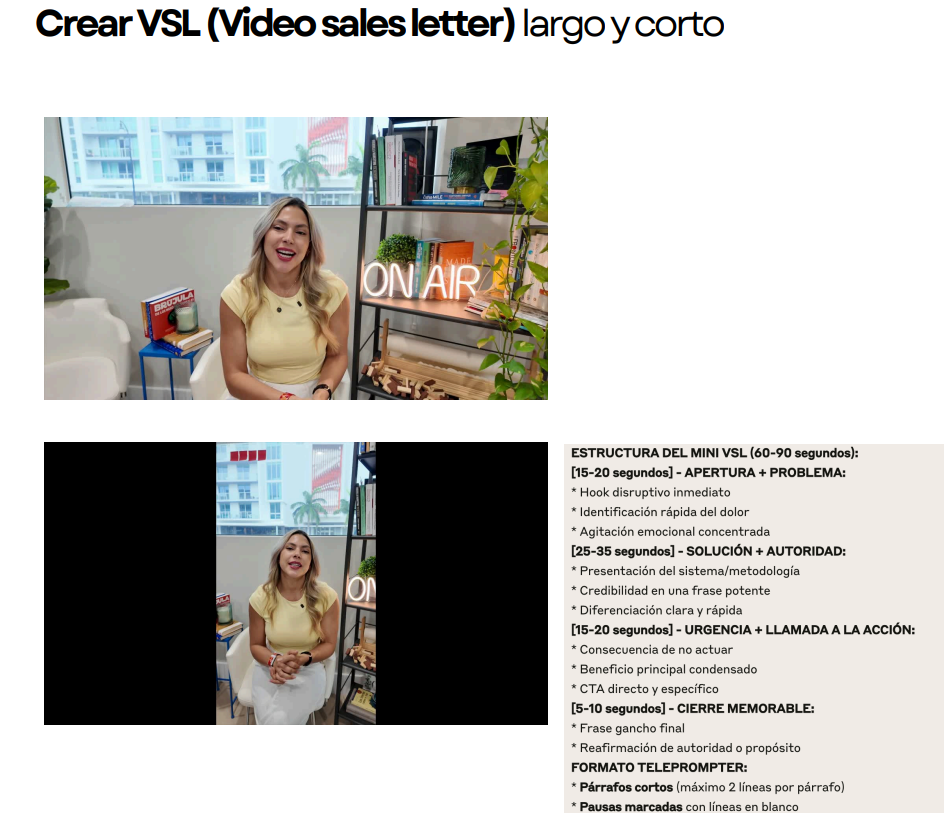 Guía para crear VSLs largos y cortos con IA: estructura paso a paso para videos de ventas de alto impacto en marketing digital