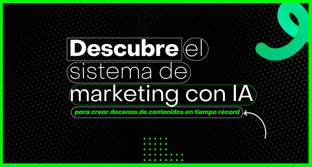Portada destacando sistema de marketing con IA para generación rápida de contenido digital y estrategias automatizadas
