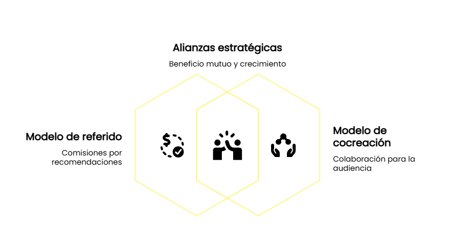 cómo monetizar tu marca personal con alianzas y cocreaciones. infografía
