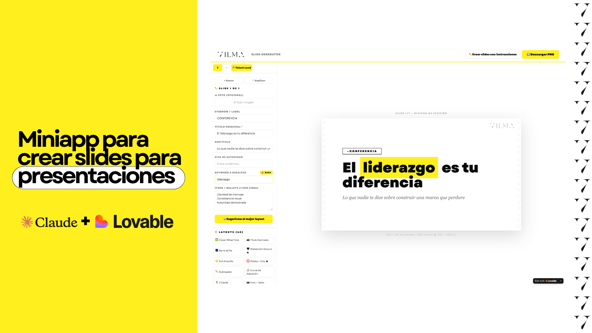 cómo crear miniaplicaciones con Lovable. vibe coding