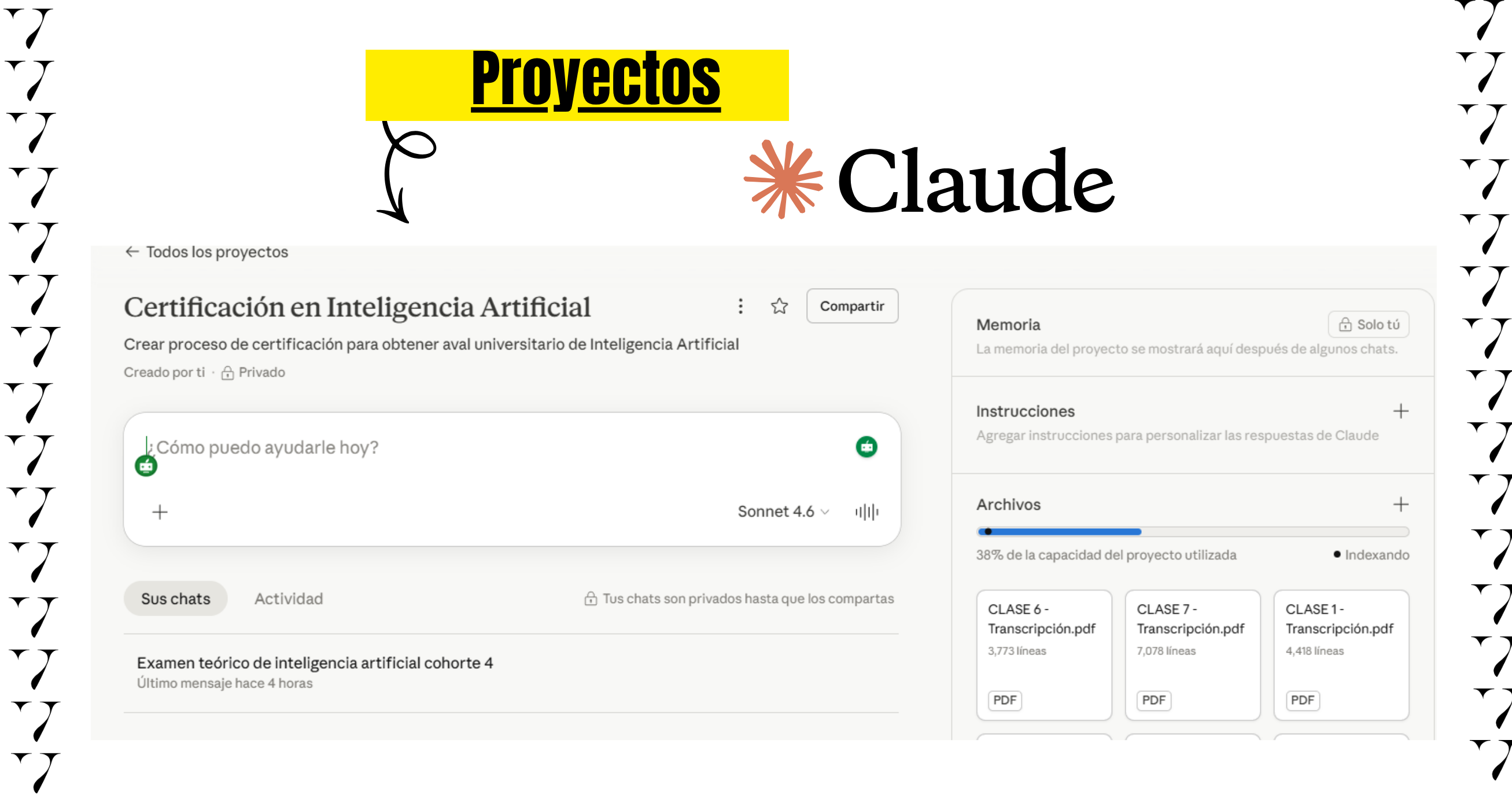 proyectos de IA en Claude. ejemplo real. vilma núñez. niveles de IA en marketing