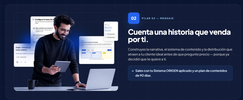 pilar de mensaje. nuevo curso. marca personal vilma núñez