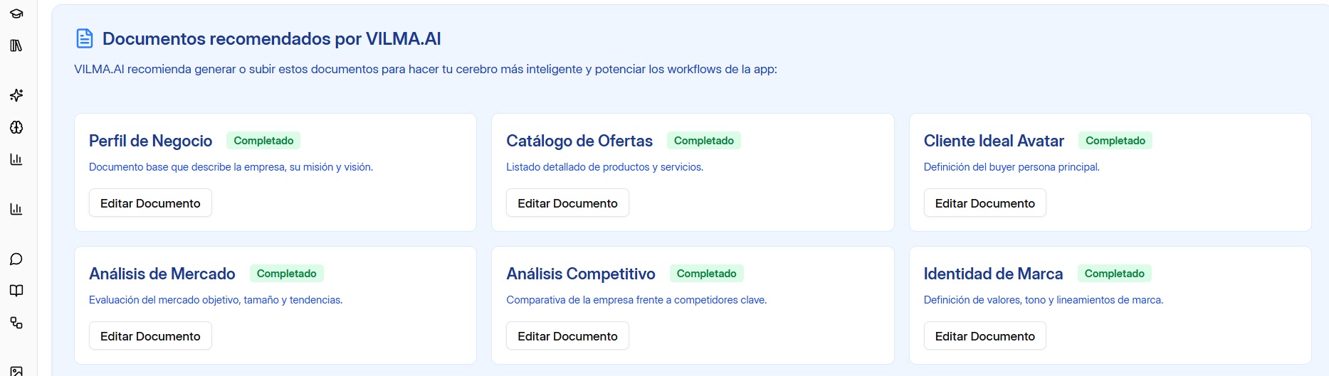 software de marketing con IA en español. vilma