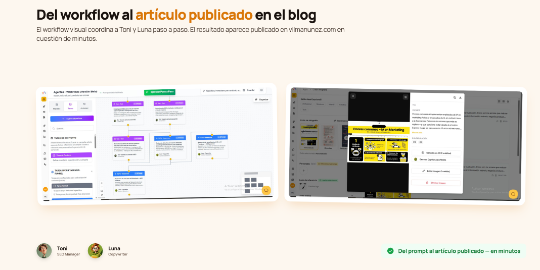 cómo crear contenido con IA para blogs en 2026. vilma.ai