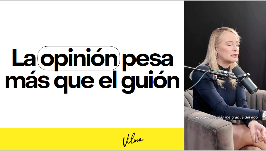 frases célebres de vilma núñez de marca personal. infografía