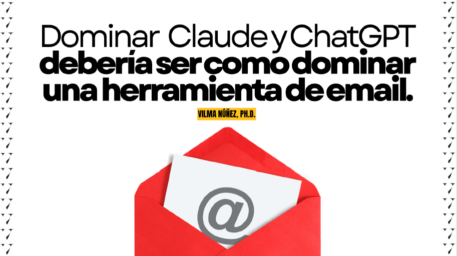 frases célebres de vilma núñez sobre inteligencia artificial. infografía