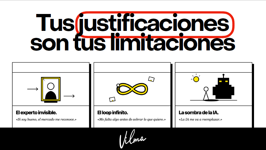 frases célebres de vilma núñez sobre mentalidad. infografía