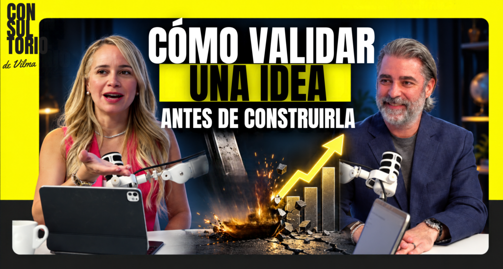 Vilma Núñez y Jose Villalobos conversando sobre cómo validar una idea de negocio antes de construirla en el programa El Consultorio de Vilma